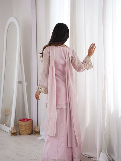 Elegant Pink Ethnic Ensemble