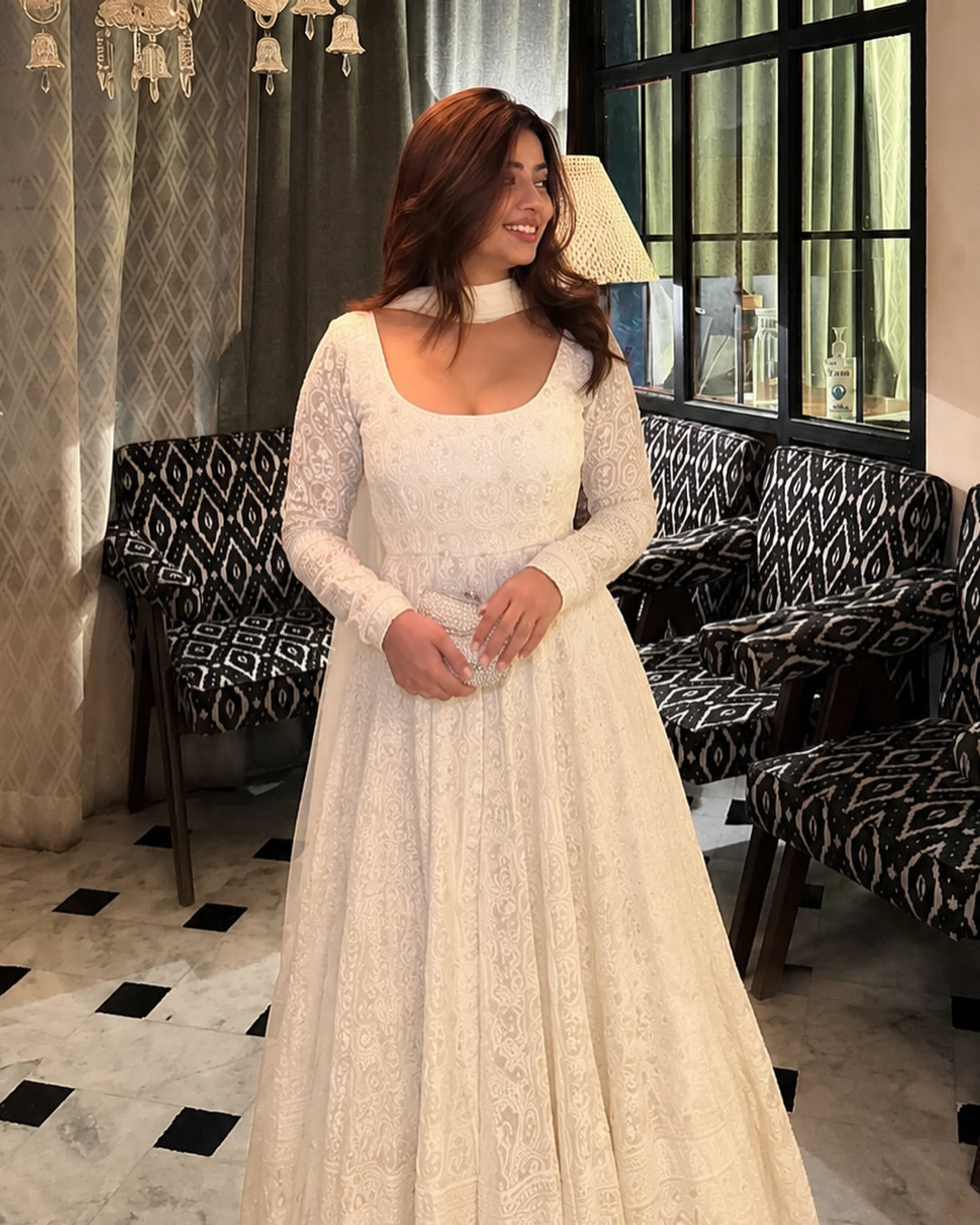 Premium Faux Blooming Embroidered Anarkali Suit Set for Women