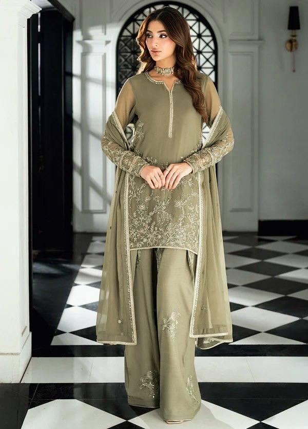 Premium Faux Georgette Palazzo Suit for Women | Thread & Sequins Work